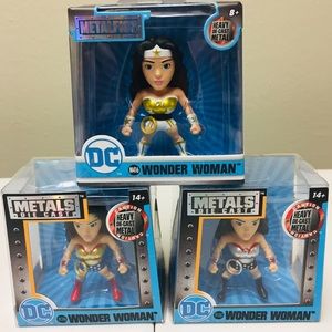 Lot of 3 Wonder Woman Mini Metals Die-Casts